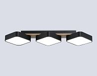 Светильник светодиодный потолочный 68*20*7- см, **W, 3000-6000K, Ambrella Light Comfort FL4878, черный, дерево