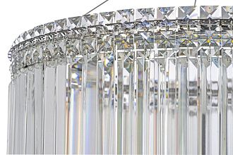 Люстра подвесная *60*30 см, Led лента*LED*68W, 3000/6000K, Arti Lampadari Ovindoli Gold Ovindoli L 1.5.60.101 N, Никель