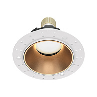 Светильник 10/7.5 см, GU10, IP20 Maytoni Technical DL051-U-2WMG, белый-золото, вр 7,5 см
