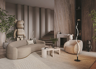 Светодиодный светильник 150 см, 15W, 3000K, Maytoni MOD166FL-L15B3K, черный