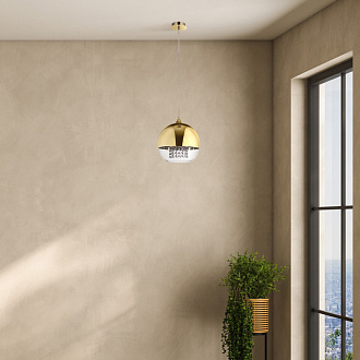 Светильник подвесной Maytoni Fermi P140-PL-170-1-G, диаметр 30 см, золото