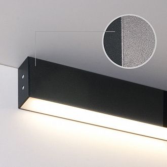 Линейный светодиодный накладной односторонний светильник 103см 20Вт 6500К черная шагрень 101-100-30-103 Elektrostandard Pro