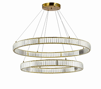 Люстра L800 x W1000 x H1200, мм, 110W 4000K, BRASS(Латунь) NewRgy D2107-DW-8+10 BRASS