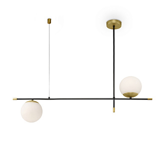 Светильник подвесной Maytoni Nostalgia MOD048PL-02G, черный-золото