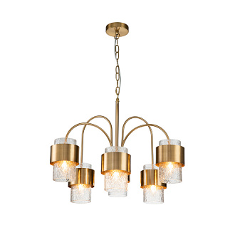 Подвесной светильник 670*670*505/1300 мм, 6*E14 бронза Indigo Eleganza V000322, 12019/A/6P Brass