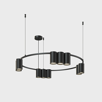 Подвесной светильник 60*208,9 см, 10*GU10, 150W Denkirs Orbit DK4065-BK черный