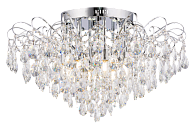 Люстра Ø740 x H450, мм, 8*40W (320W) + 8*3W (24W), CHROME (ХРОМ) Rilon 1666/8+8 CR