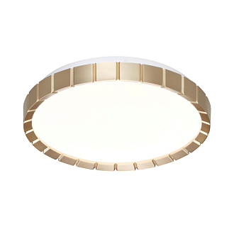 Cветильник 33,6*6,4 см, LED 30W, 4000 К, IP43, белый/золотой, пластик Sonex Atabi Gold, 7648/CL