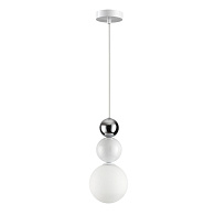 Подвесной светильник 12*120 см, 1*G9 Lumion BONBONES 6559/1 белый, хром