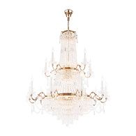Подвесная люстра Maytoni Palace DIA890-PL-42-G, золото, диаметр 120 см