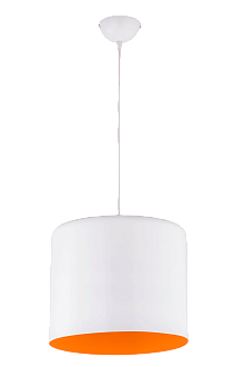 Люстра Ø300 x H1000, мм, 1*40W, WH+OR(Белый+Оранжевый) Sfera Sveta 8124 WH+OR