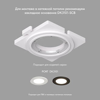 Влагозащищенный светильник Denkirs DK3101-WH белый