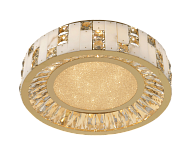 Люстра Ø400 x H150, мм, 84W 3000-6000K, GOLD+CLEAR (Золото + Прозрачный Хрусталь) NewRgy 2896E/84W GOLD+CLEAR