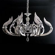 Подвесная светодиодная люстра Citilux Diva EL339P15, хром-белый, диаметр 86 см, 2700К