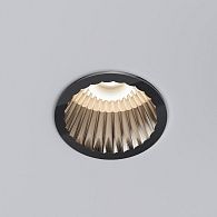 Светильник встраиваемый светодиодный 8,5 см, вр 7 см, 12W, 3000K, Elektrostandard Arco 15274/LED, черный жемчуг
