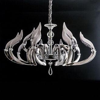 Подвесная светодиодная люстра Citilux Diva EL339P15, хром-белый, диаметр 86 см, 2700К