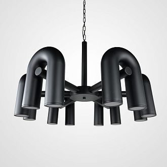 Подвесная люстра FANNY 12 Black 80*80*55 см, 12*LED*7W, 3000K, ImperiumLoft fanny01, Чёрный