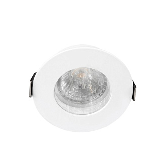 Светильник встраиваемый 8,4 см, 1*GU10*35W, Crystal Lux CLT 045C1 WH IP44, Белый, вр 6,5 см