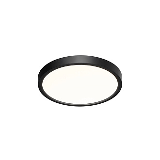 Cветильник 23*2,5 см, LED 18W, 3000/4000 К, IP40, черный, пластик Sonex Alfa Black, 7660/18L