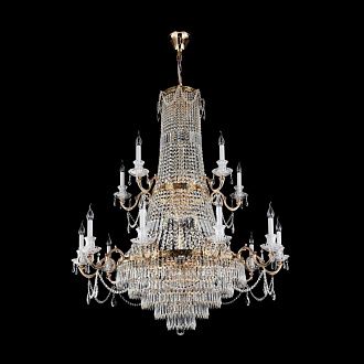 Подвесная люстра Maytoni Palace DIA890-PL-42-G, золото, диаметр 120 см
