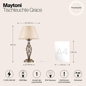 Настольная лампа Maytoni RC247-TL-01-R Бронза