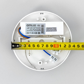 Светильник 14 см, 12W, 4000K, Citilux Тао CL712122N Черный 1080lm