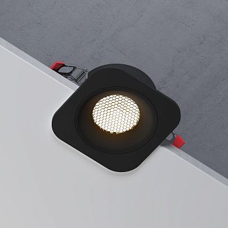 Светильник встраиваемый Tetro 10W 3000K черный IP44 15276/LED Elektrostandard  4690389217883, a071312