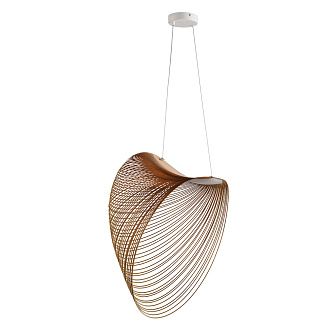 Подвесной светильник 80*50*80 см, 1*LED, 16W, 4000K Divinare Carved 1140/27 SP-16, Бежевый