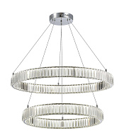 Люстра Ø600 x 800 x H1200, мм, 80W 4000K, CHROME (Хром) NewRgy D2107-DW-6+8 CHROME