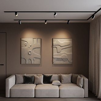 Трековый поворотный светильник 7 см,  24 °, 18W, 4200K, Elektrostandard Basic System Comel  85211/01 однофазный , черный