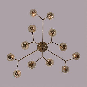 Люстра потолочная 31*56*20 см, 12*E14 Lumion Madonna 6554/12C бронзовый