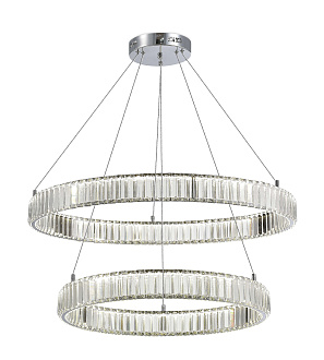 Люстра Ø600 x 800 x H1200, мм, 80W 4000K, CHROME (Хром) NewRgy D2107-DW-6+8 CHROME