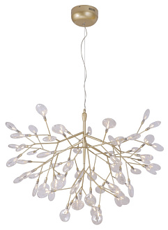 Светильник подвесной 98 см, Crystal Lux EVITA SP63 GOLD/TRANSPARENT Золотой