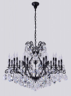 Люстра 100 см, Crystal Lux MAGNIFICO SP19 BLACK/TRANSPARENT Черный