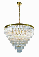 Люстра Ø800 x H600, мм, 18*40W (720W), GOLD+CLEAR (Золото + Прозрачный Хрусталь) NewRgy 5731E/18 GOLD+CLEAR