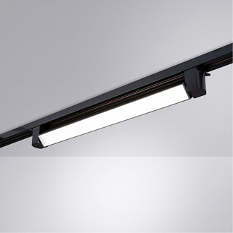 Трековый светильник 46,8*3,4 см, 1*LED*20W, 4000К, Arte lamp Lineetta Черный A4574PL-1BK