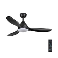 Люстра-вентилятор 122 см 7701/24L Sonex VIVA LED черный LED 24Вт 3000-6000K D1220 пульт ДУ STORM