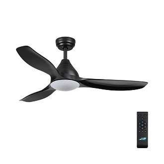 Люстра-вентилятор 122 см 7701/24L Sonex VIVA LED черный LED 24Вт 3000-6000K D1220 пульт ДУ STORM