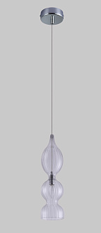 Светильник подвесной 13 см, Crystal Lux IRIS SP1 B TRANSPARENT Хром