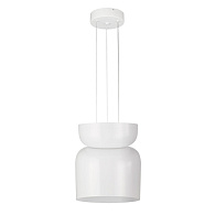Светильник подвесной 27*30 см, 1 LED*10W, 4000 К, Divinare Opal 5245/33 SP-10, Белый