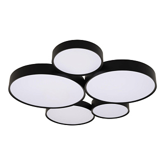 Светильник 90*10,6*0,7 см, 5*LED*W, 4000K, Loft It Drum 10218 Black, Черный