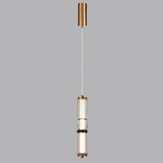 Подвесной светильник 6 см, 12W, 4000K, Odeon Light L-Vision Collier 5455/12L, латунь