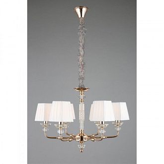 Подвесная люстра 70*70-140 см, 6*E14, 40W, Aployt Silvian APL.719.03.06, золотой