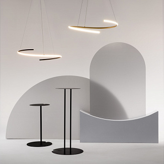Подвесной светильник 60*60*325,7 см, LED, 31W, 3000К, Maytoni CURVE MOD242PL-L33BSK латунный
