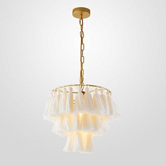 Подвесной светильник TASSEL Бежевый 30*30*35 см, 1*E27*60W, ImperiumLoft TASSEL01, Латунь