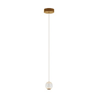 Подвесной светильник 14*14*316 см, LED, 3000К, Maytoni Sapphire MOD293PL-L6BS3K латунный