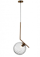 Подвесной светильник 300*250*665/2180 мм, 1*E27 латунь Indigo Dolce V000118, 11007/1P Clear