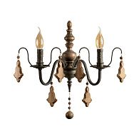 Бра 48 см, Loft IT Chateau 10559W, черный