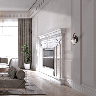 Светильник 48 см, Maytoni Fleur O414WL-01GB, черный с золотом