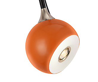 Светильник 12 см, 8W, 4000K, Kink Light 07529-1A,09, черный-оранжевый, с механизмом регулировки высоты
